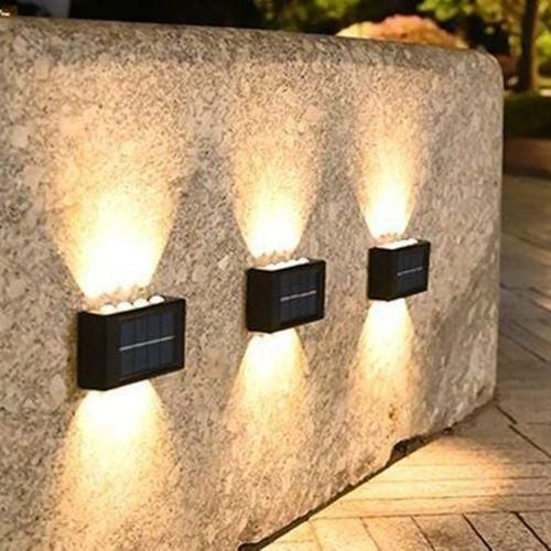 product_image_name-Generic-Lot de 2 appliques solaires - Lampe décorative de jardin étanche - Lampe fluorescente pour clôture d'escalier-2