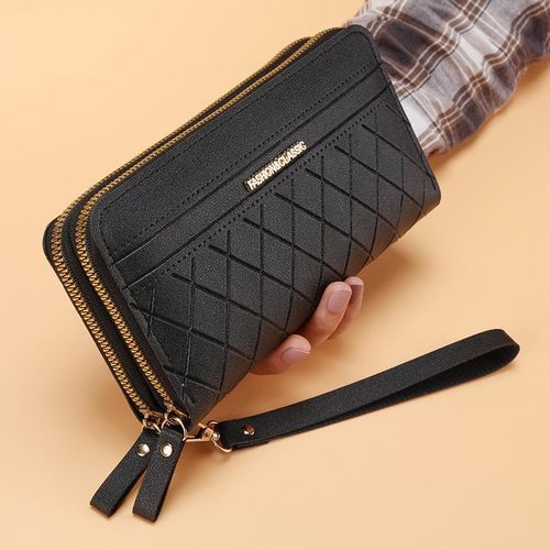 product_image_name-AIDAILU-Femme Pochette Portefeuille Long - Noir-6