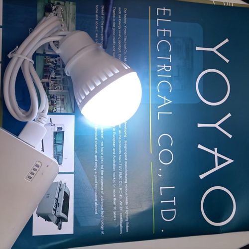 product_image_name-Generic-LAMPE LED  PORTABLE DE SECOURS 5V 3W avec câble de 1,2m et  USB, POUR PANNES D'ELECTRICITE, CAMPING, GARAGE, fonctione avec chargeur, power bank -2