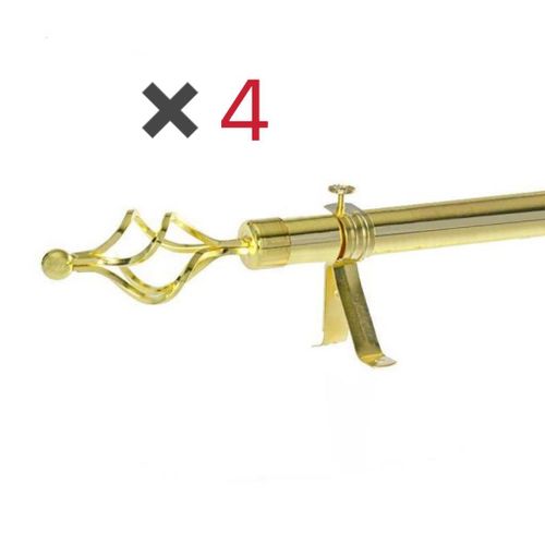 product_image_name-Belle-Lot De 4 Tringles à Rideaux Extensible 1m20 à 2m or-1