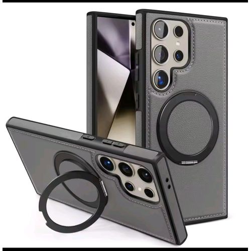 product_image_name-Generic-Coque Samsung S22 ultra gris cuir vip-1