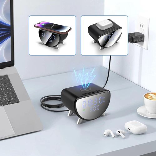 product_image_name-Generic-Horloge numérique domestique et réveil avec affichage de la température et chargeur sans fil de 15W-3