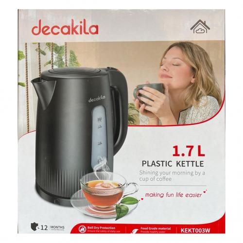 Bouilloire Electrique en Plastique 1,7 L 2200 W Sans Base Decakila