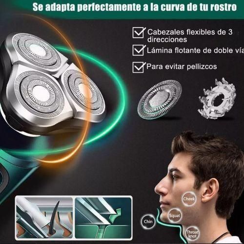 Generic 4-en-1 USB, éclairage numérique intelligent, lavable, multifonctionnel pour rasage, vert - image 4