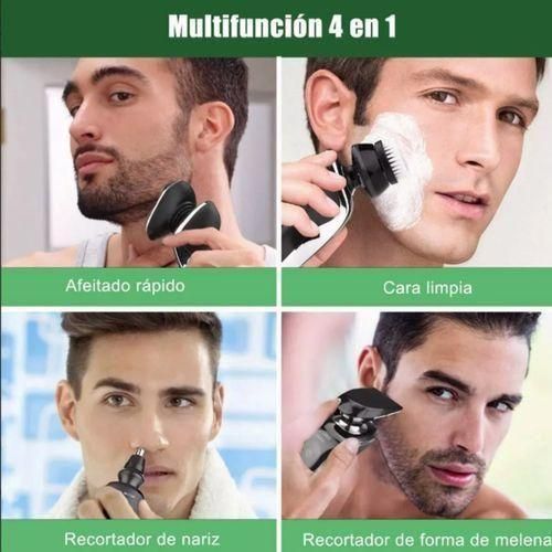 Generic 4-en-1 USB, éclairage numérique intelligent, lavable, multifonctionnel pour rasage, vert - image 5