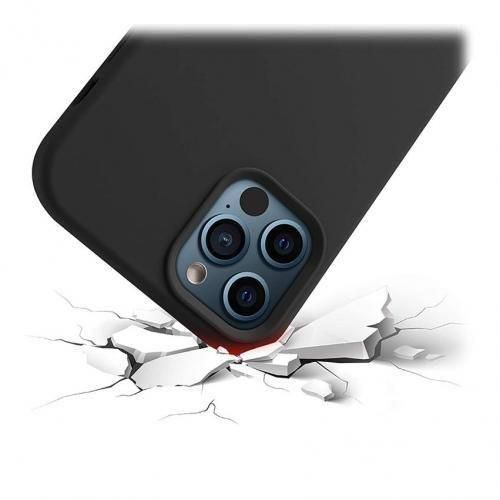 product_image_name-Generic-Coque En Silicone Compatible Pour IPhone 12 Pro + 1 Antichoc 5D - Noir-2