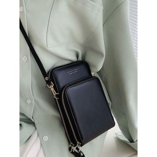 product_image_name-Generic-Sac à bandoulière en semi cuir PU à bretelles réglables pour femmes, -4