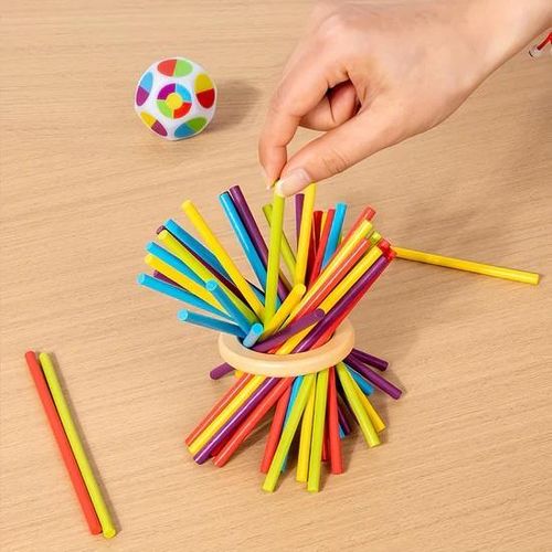 product_image_name-Generic-Jeu de bâton et de balle coloré - Améliorez vos compétences avec 40 bâtons et 5 balles aux couleurs vives, 3 modes de jeu - Développe la coordination et l'équilibre - Jeu de société de stratégie familial portable-6