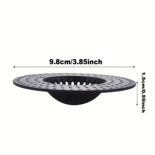 product_image_name-ShebSheb-Lot de 2 filtres de bonde pour évier et lavabo, passoires d’évier en plastique réutilisables, attrape‑cheveux anti‑obstruction pour cuisine, salle de bain ou douche — noir-7