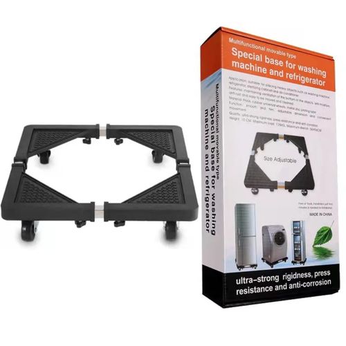 Generic Support mobile réglable à roulettes pour machine à laver-réfrigérateur-appareils électroménagers - image 2