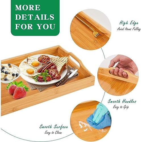 TRAY Kit De 3 Plateaux - Grand Plateau Repas , Plateau Petit