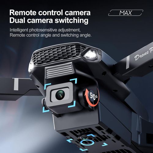 Generic Drone E88 avec télécommande à écran et carte SD, mini drone pliable pour débutants - image 7