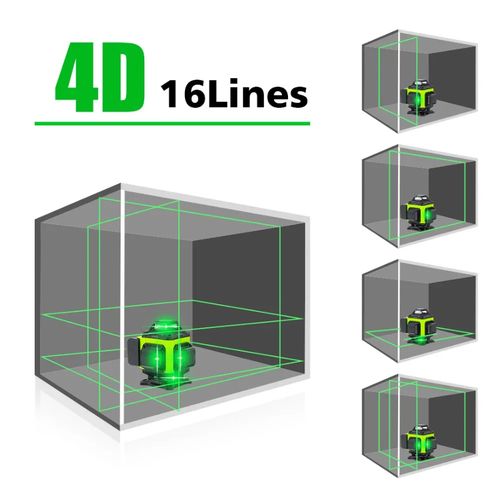 NIVEAU LASER 3D VERT 12 LIGNES À NIVELLEMENT AUTOMATIQUE