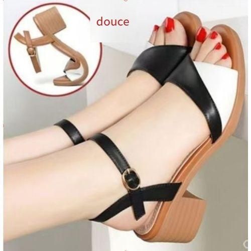 Fashion Sandales Compensees a Bout Rond Pour Dames Multicolore Prix pas cher Jumia CI