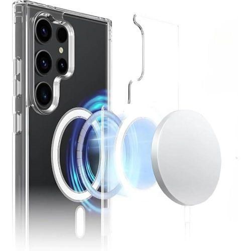 product_image_name-Generic-Coque Magsafe Transparente Compatible Samsung Galaxy S25 Ultra 5G + 1 Antichoc 9D-6