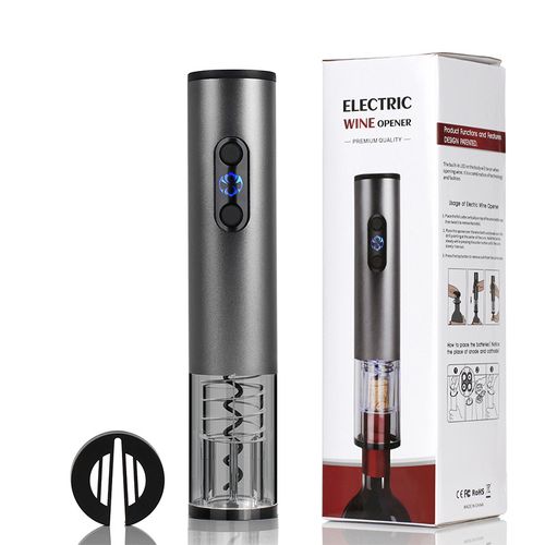 Tire-Bouchon Électrique Rechargeable En Acier Inoxydable, Avec