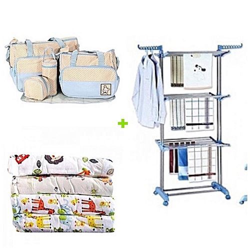 product_image_name-Generic-Séchoir + Sac à Langer + Draps De Sortie 4 Pieds-1