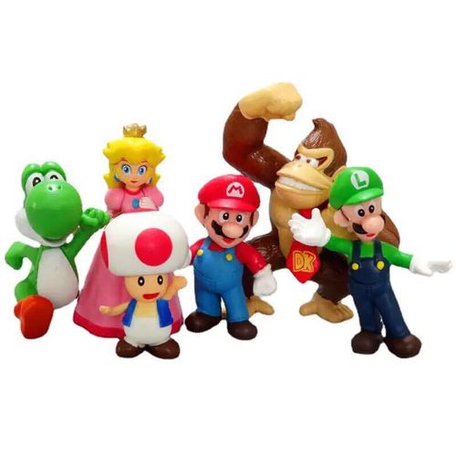 6 Figurines Mario - Lot 1