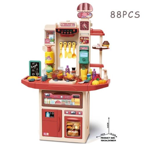 Generic Grand kit cuisine 88 pièces avec accessoires pour enfant