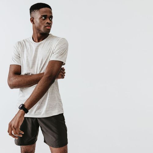 KALENJI by decathlon TEE SHIRT RUNNING RUN DRY GRIS MARINE HOMME