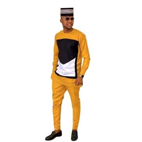 Generic Ensemble Tunique Homme Jaune Prix pas cher Jumia CI
