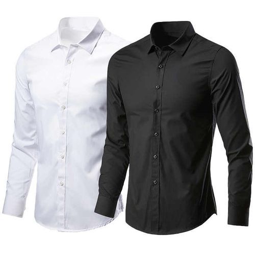 Chemise blanche hotsell bouton noir homme