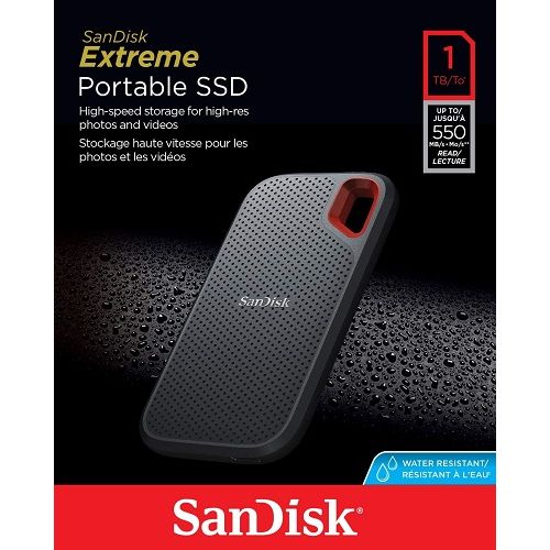 SanDisk Extreme Portable SSD 2To - Disque SSD Externe Jusqu'à 550Mo/s en  Lecture : : Informatique