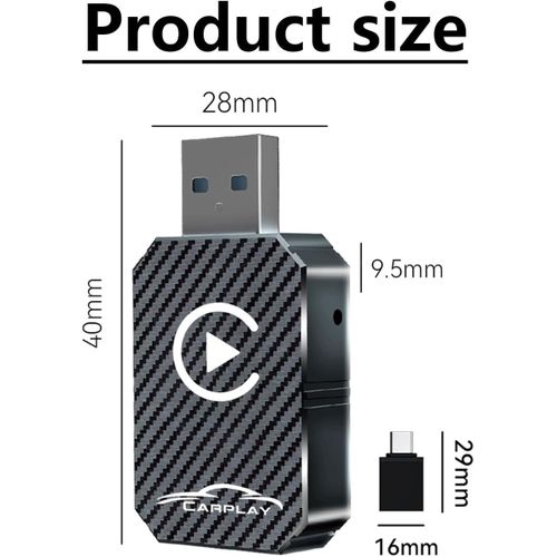 product_image_name-ANTHO-Adaptateur CarPlay Sans Fil 2025, Dongle CarPlay Sans Fil, Convertit CarPlay Filaire En Adaptateur Sans Fil Plug And Play, Compatible Avec Les Voitures à Partir De 2016 et iPhone iOS 12+ (noir)-3