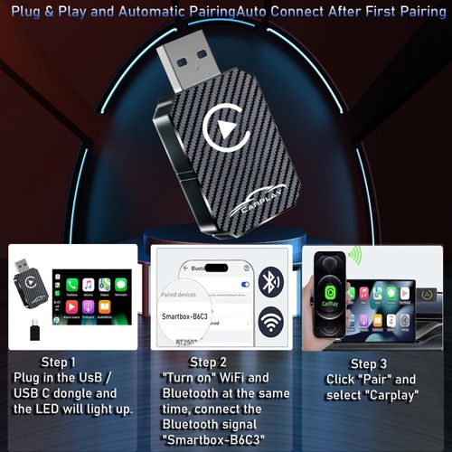 product_image_name-ANTHO-Adaptateur CarPlay Sans Fil 2025, Dongle CarPlay Sans Fil, Convertit CarPlay Filaire En Adaptateur Sans Fil Plug And Play, Compatible Avec Les Voitures à Partir De 2016 et iPhone iOS 12+ (noir)-7