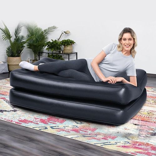 product_image_name-Generic-Canapé gonflable pliant 5 EN 1, en 2 places, chaise longue gonflable, plis épais et durables, chaise longue de jeu compacte, banc d'air pour lit de loisirs, couchage-5