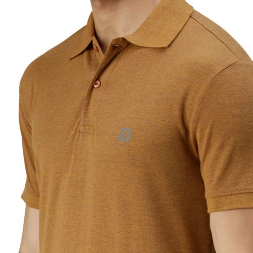 Onn Polo en Coton pour Homme - Jaune Moutarde - image 3