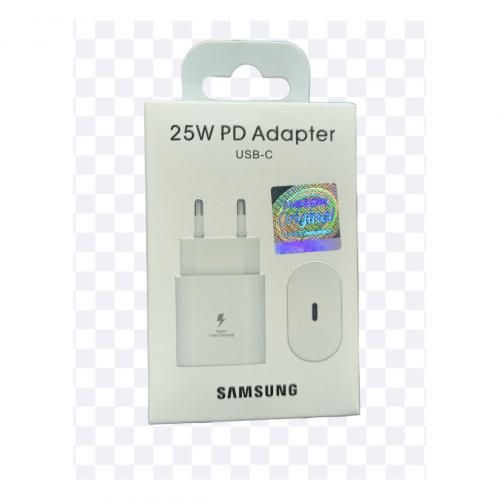 Chargeur 25 W avec cable USB-C Samsung blanc
