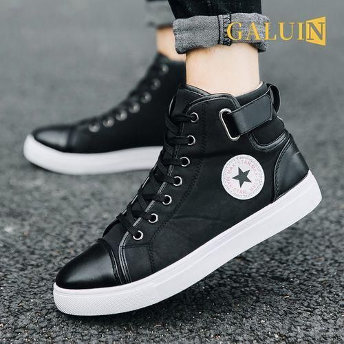 Converse montante discount noir pas cher