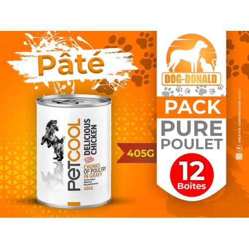 product_image_name-Dog Donald-Pack Pâté Petcool Poulet 405g-1