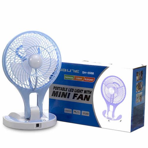 Generic Mini ventilateur avec Brumisateur,Veilleuse LED,électrique Portable  rechargeable à prix pas cher