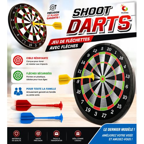 Generic Jeu de Fléchettes Classique avec Cible et Fléchettes – Précision et Divertissement