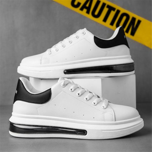 baskets sneakers homme noir blanche sport marche tennis chaussure mode pas  cher
