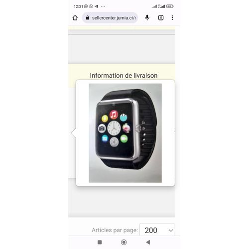 Montre hotsell connectée micro