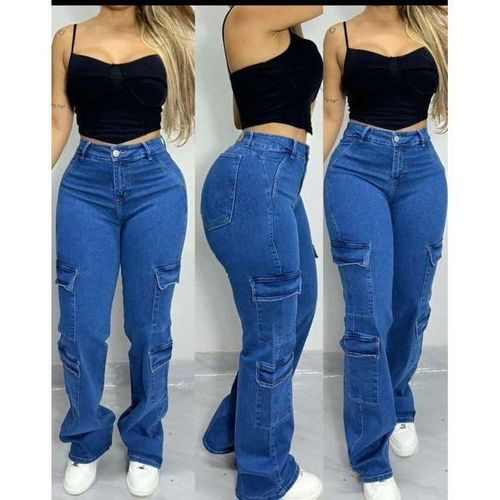 Fashion Style Pantalon Jeans Dame Gros Bas Cargo Prix pas cher Jumia CI