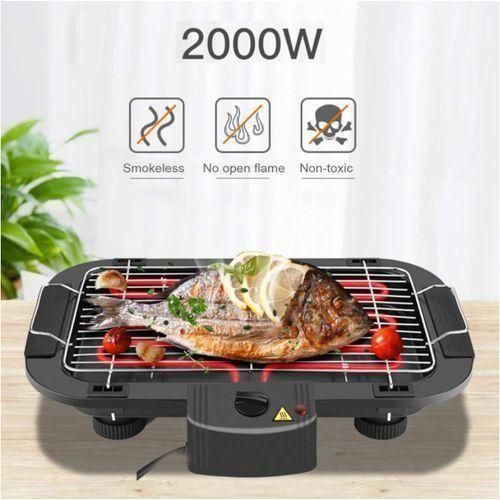 product_image_name-Generic-Barbecue électrique Abidjan, Grill sans fumée, Appareil poisson braisé, Électroménager cuisine CI, Barbecue portable , Grill 2000W.-1