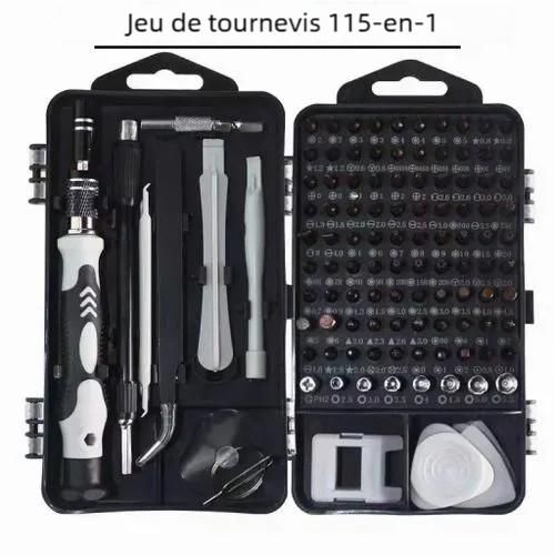 product_image_name-Generic-Jeu de tournevis 115 en 1 Outils de quincaillerie Outil de réparation multifonctions-1
