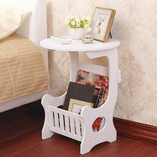 Generic Table de Chevet - Mini Table Basse Ronde pour Le thé, la Maison, Le Salon - image 3