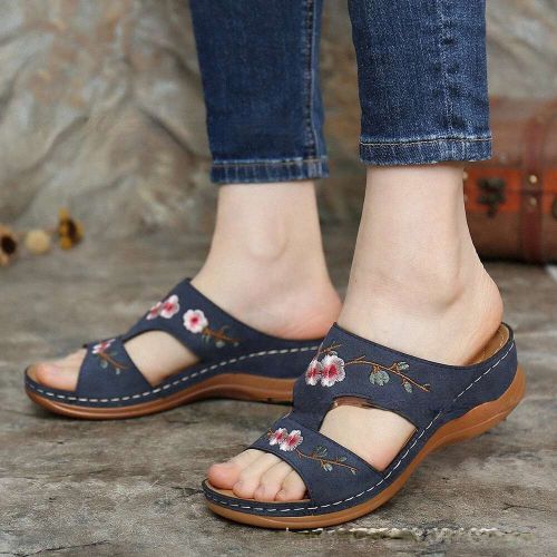 sandales bleu clair