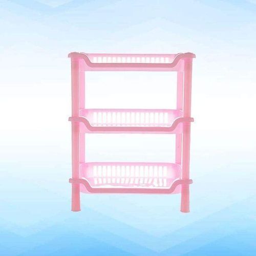 product_image_name-Generic-Super Mini Étagère De Rangement En Plastique à Trois Niveaux En Forme De Carré Et Triangulaire-3