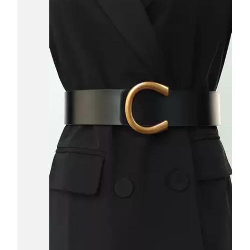 product_image_name-Eden-Ceinture femme avec boucle C doré noire -2