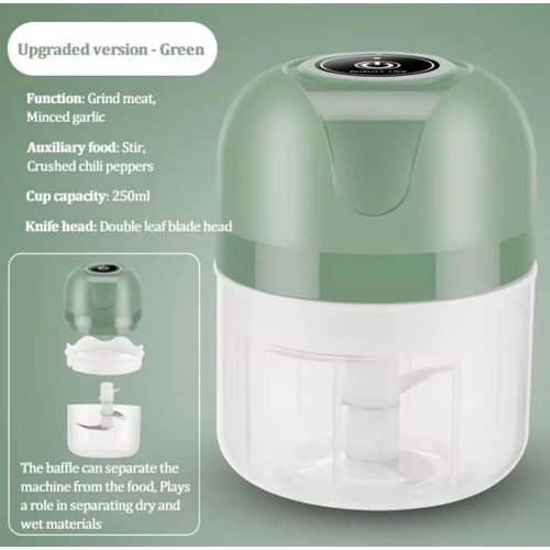 product_image_name-Generic-Mini hachoir électrique alimentaire sans fil – 250 ml-2