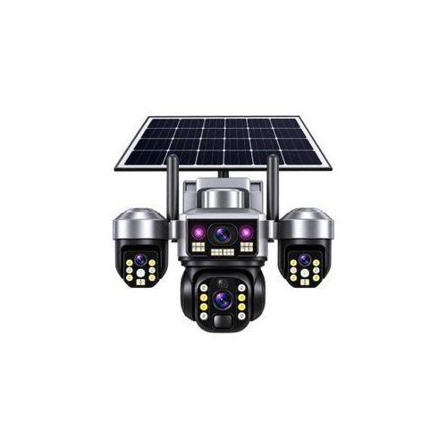 Generic Caméra de Surveillance Solaire PTZ Ultra HD 4K – Triple Objectif - image 2