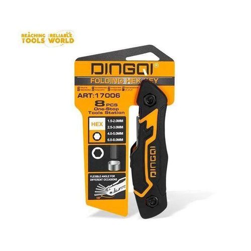 product_image_name-Generic-Jeu De Clés Allen, Hexagonales, 6 Pans Métriques Poignée En Plastique Pliable 8 Pièces-6