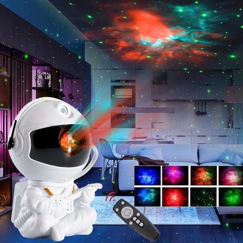 product_image_name-Generic-Projecteur Galaxie Étoilée LED Veilleuse Ciel Étoilé Astronaute Lampe de Décoration,Idée cadeau parfaite - Blanc-5