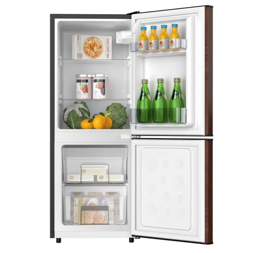 product_image_name-SMART TECHNOLOGY-Réfrigérateur Combiné Smart 75 L – Modèle_STCB-137WOH – Design Couleur Boisée avec Double Tiroir- Garantie 12 Mois-2